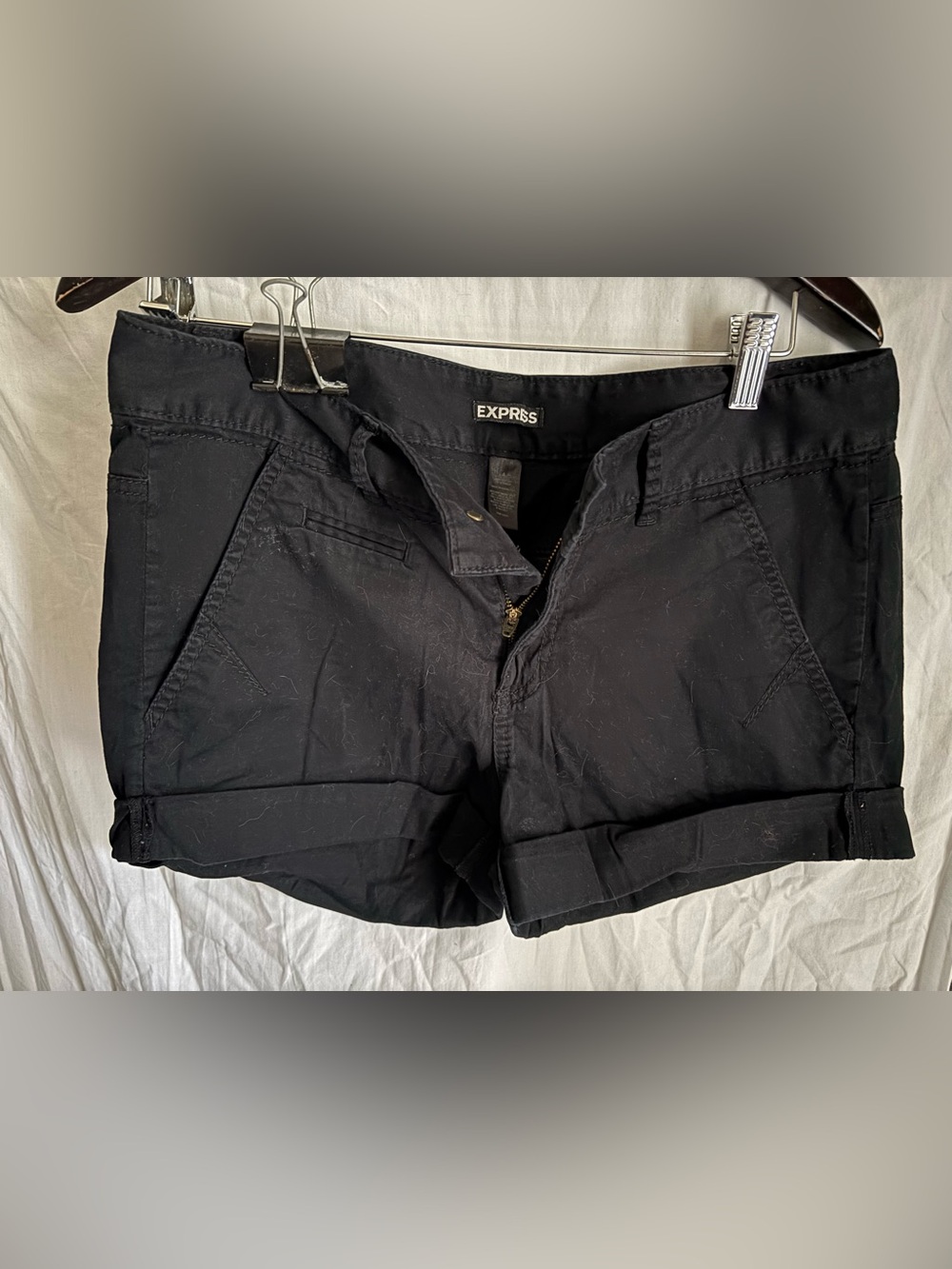 Express Black Cuffed Women’s Shorts